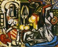Les femmes d Alger Delacroix IV 1955 Cubism